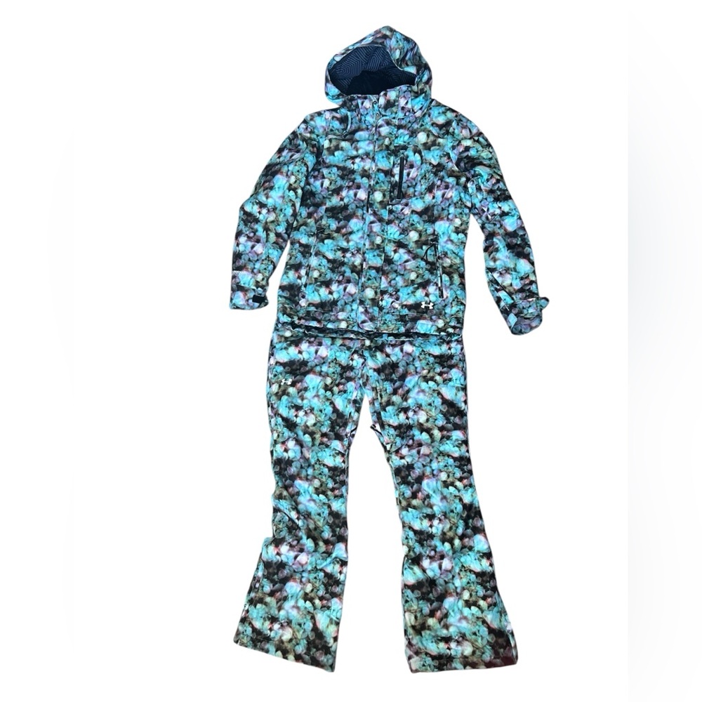 Under Armour Unique Snowboard or Ski Set in Fun Y2K Bubble Pattern S/M